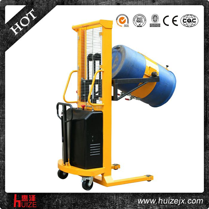 半電動多功能油桶車（單門架，夾塑桶）2