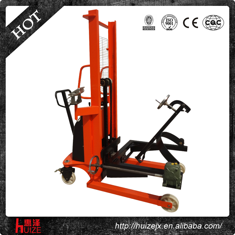 半電動(dòng)稱重油桶車（夾鐵桶，手搖翻轉(zhuǎn)倒料）